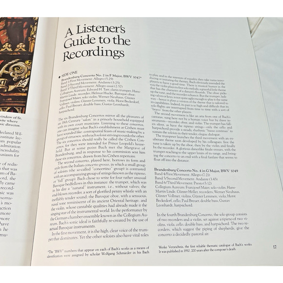 Johann Sebastian Bach Great Men Of Music Time Life Music 4 Vinyl LP Set + Book - Picture 5 of 9